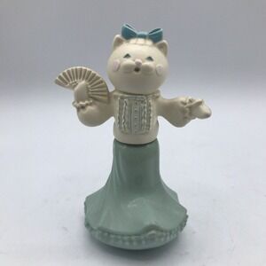 Cat Perfume Bottle White Kitty Felina‎ Fluffles Pretty in Pink 1976